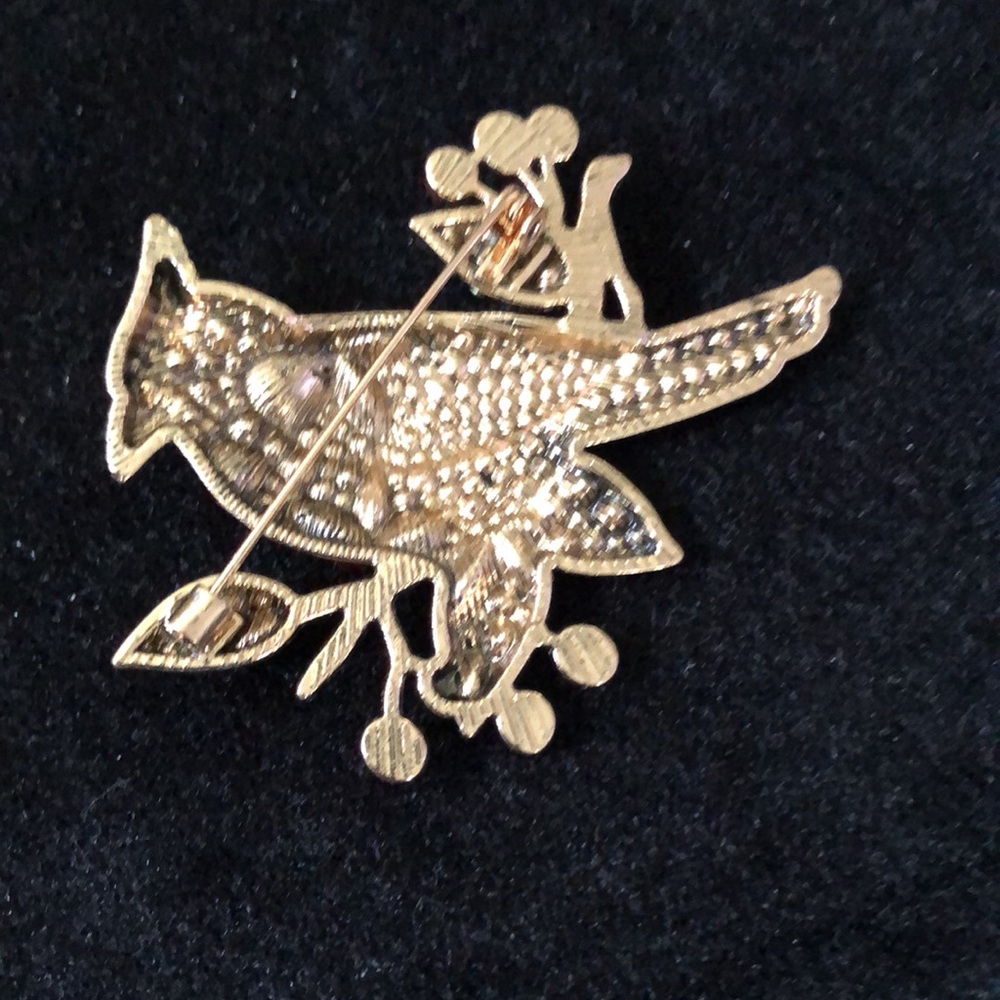 Colorful Red Cardinal Brooch - Picture 2 of 5